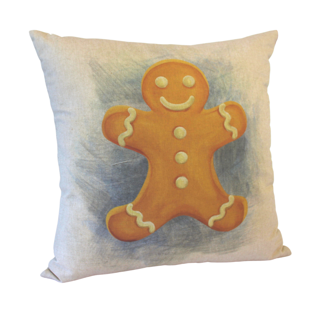 Gingerbread Man Cushion left view