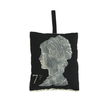 Load image into Gallery viewer, Lavender bag black stamp

