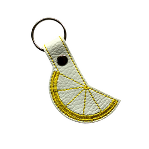 Lemon slice keyfob