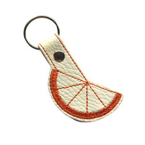 Orange slice keyfob