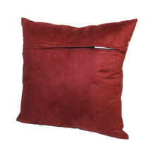 Load image into Gallery viewer, Cushion Reverse in Maroon with zip opening
