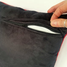 Load image into Gallery viewer, Reverse of a cushion in black
