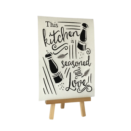 Seasoned With Love Embroidered Art unframed