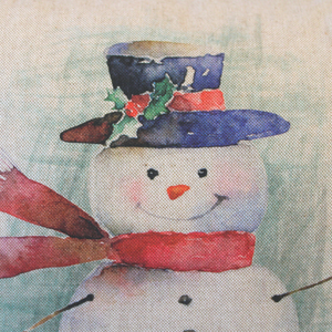 Snowman Cushion closeup