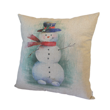 Load image into Gallery viewer, Snowman Cushion right view
