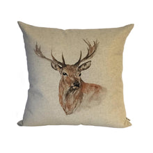 Load image into Gallery viewer, Stag Watercolour Cushion
