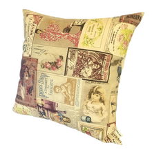 Load image into Gallery viewer, Vintage Soaps Cushion right view
