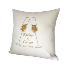 Load image into Gallery viewer, Wedding Champagne Cushion right view
