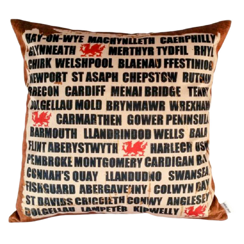 Welsh Towns cushion