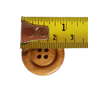 Wooden button size
