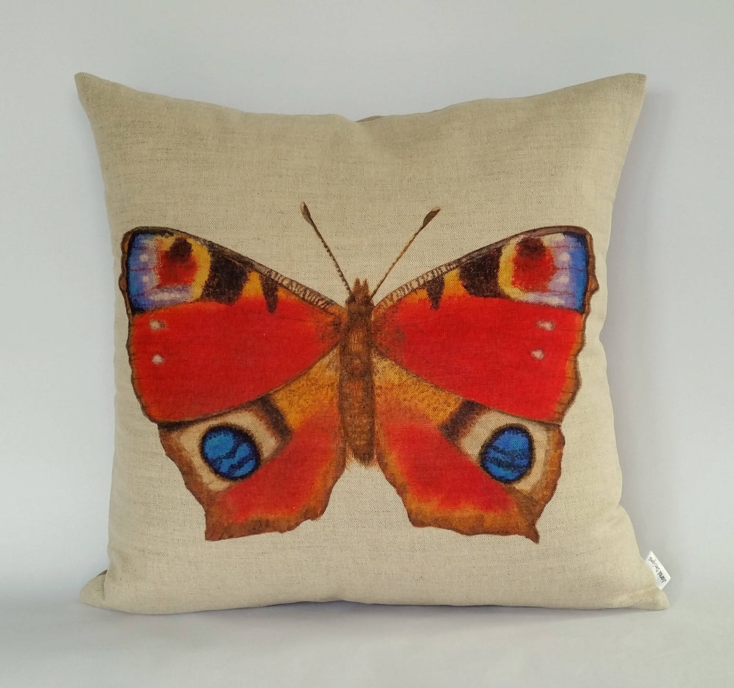 Peacock Butterfly Cushion