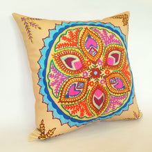 Load image into Gallery viewer, Indian Raj Sun Cushion left view
