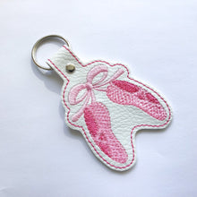 Load image into Gallery viewer, Ballet shoes key fob
