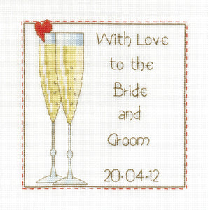 WEDDING CELEBRATION SAMPLER CROSS STITCH KIT