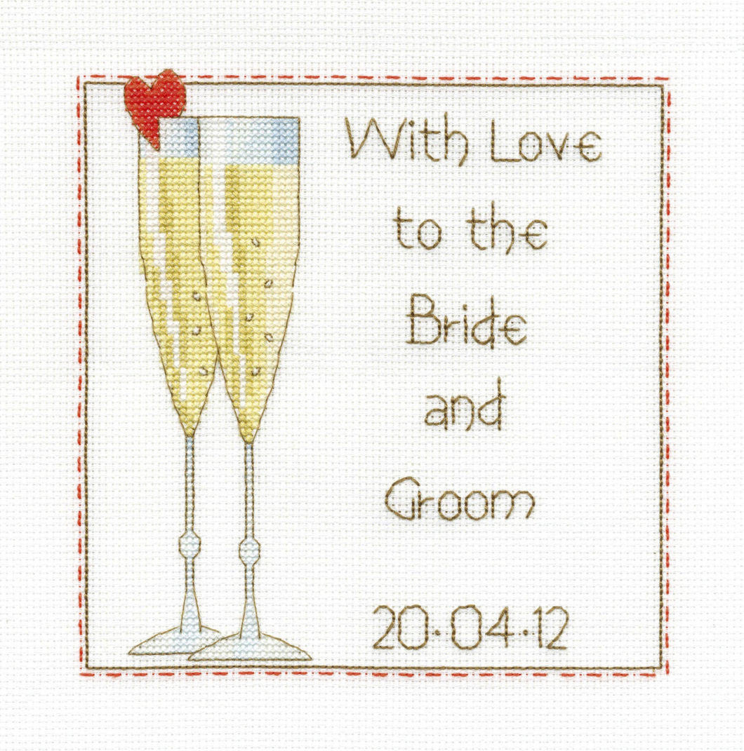 WEDDING CELEBRATION SAMPLER CROSS STITCH KIT