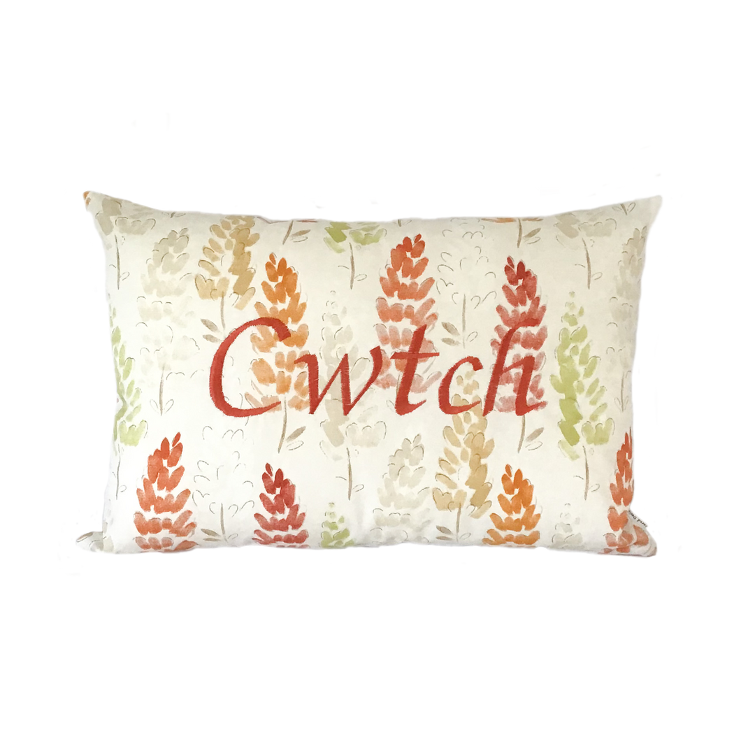 Cwtch Cushion Autumn Lupins